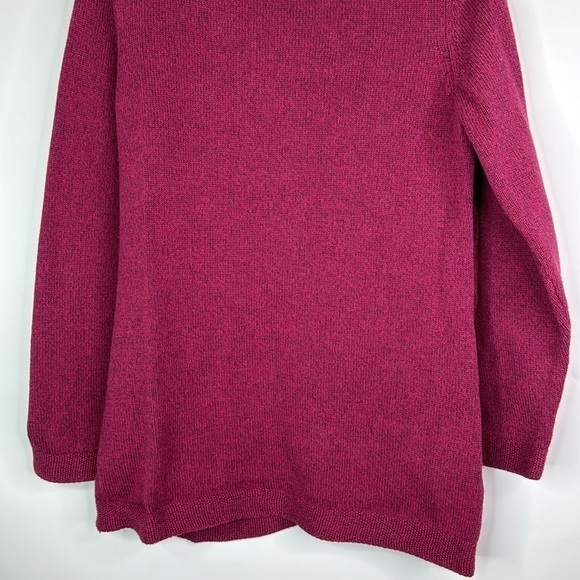 L.L. Bean Cable Knit Fisherman Button Up Cardigan Sweater Large - Picture 6 of 9